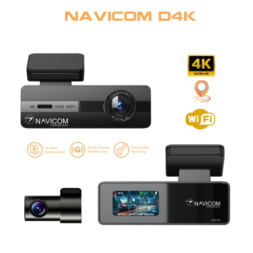 Camera Hành Trình Navicom D4K 2 Kênh - Ảnh 1