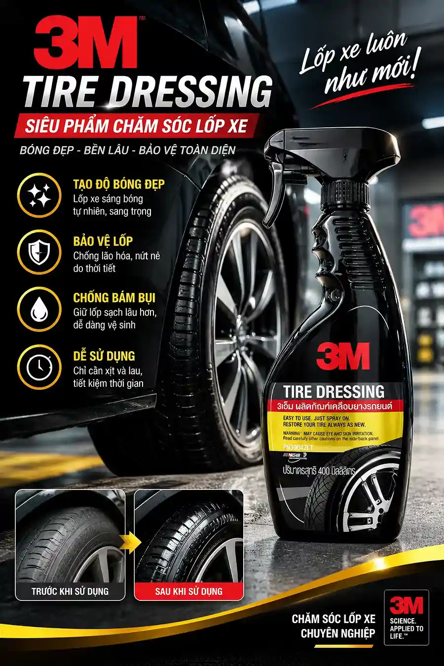 Chai 3M 39042LT Bóng Vỏ Xe 400ml - Ảnh 1