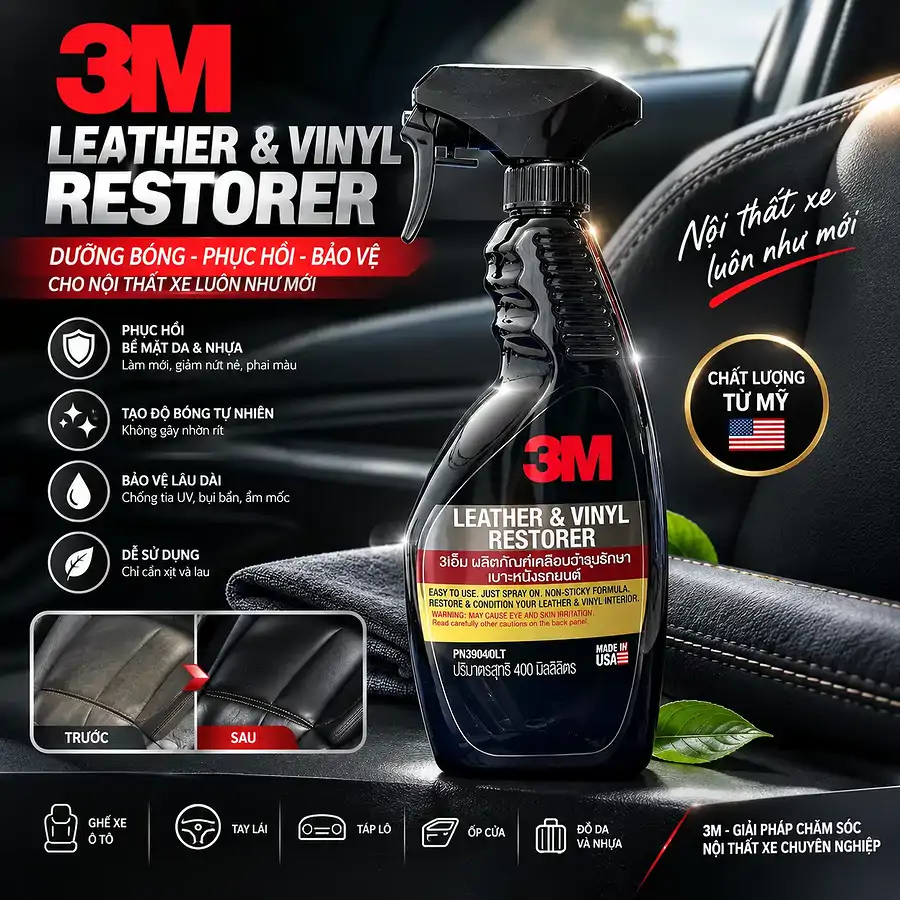 Chai 3M 39040LT Dưỡng Nội Thất - Ảnh 1