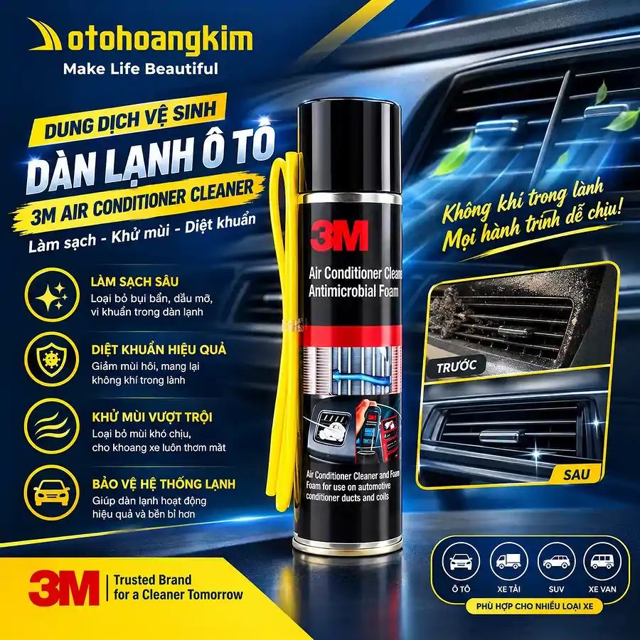 Chai 3M Vệ Sinh Dàn Lạnh Dạng Bọt - Ảnh 1
