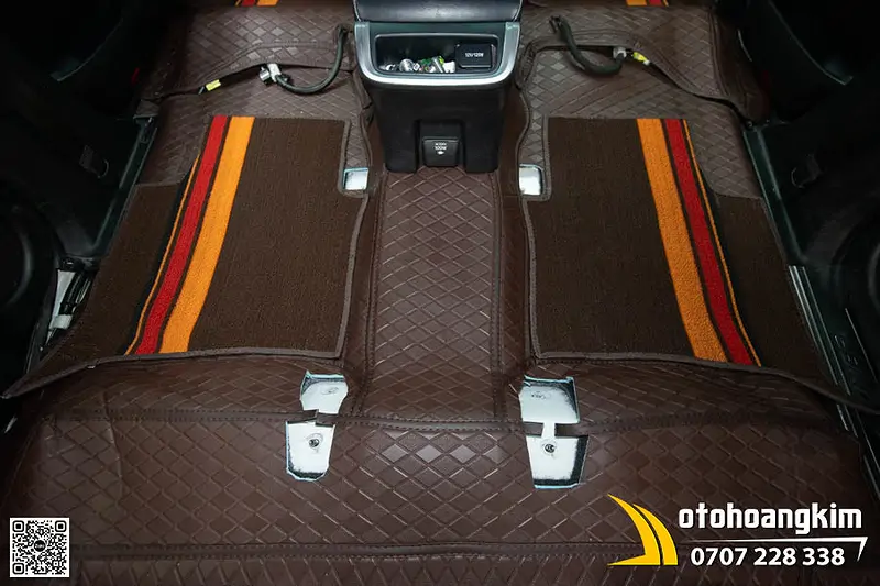 Thảm sàn 8D Toyota Fortuner - Màu Nâu sang trọng - Ảnh 6