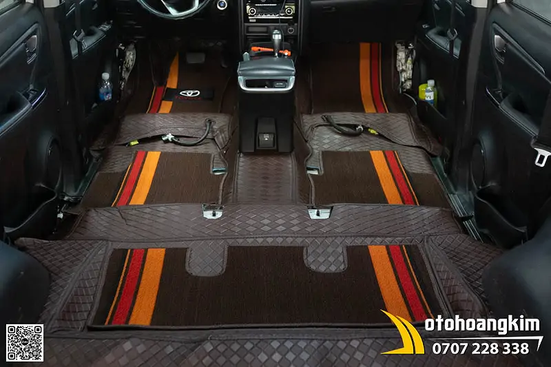 Thảm sàn 8D Toyota Fortuner - Màu Nâu sang trọng - Ảnh 2