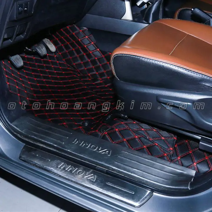Thảm lót sàn xe ô tô Toyota Innova cacbon giá tốt - LSO002 - Ảnh 2