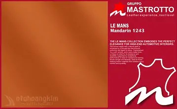 Da Bò LeMans 1243 Mandarin – Bọc Ghế Ô Tô Sang Trọng