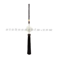 Dây treo cẩm thạch 2 vòng tròn (dây đen)