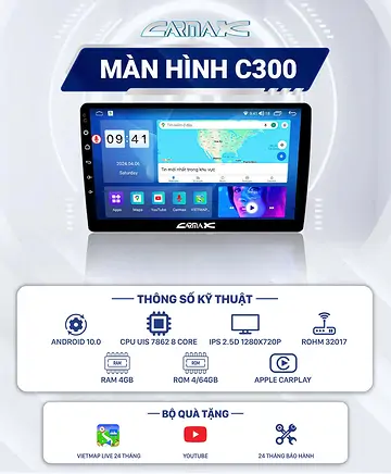 Màn Hình Android CARMAX C300 - Nâng Cấp Trải Nghiệm Lái Xe