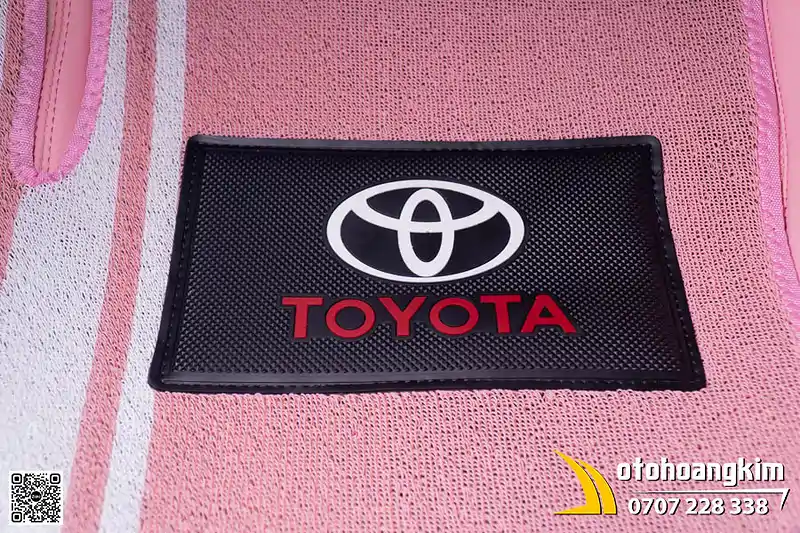 Thảm Lót Sàn 360 Toyota Veloz - Mẫu Màu Hồng Phối Thảm Rối Cao Cấp - Ảnh 4