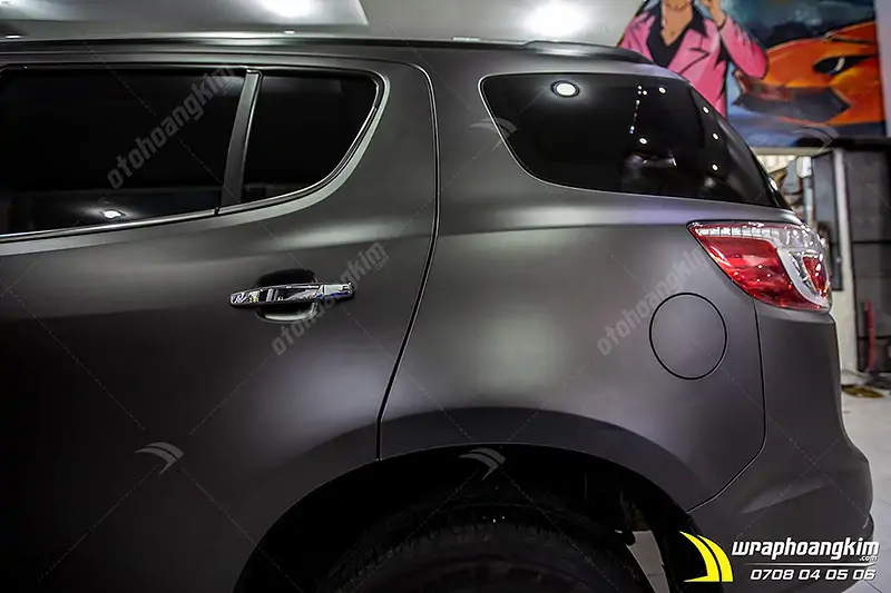 Dán đổi màu xám mờ Chevrolet Trailblazer - Ảnh 6