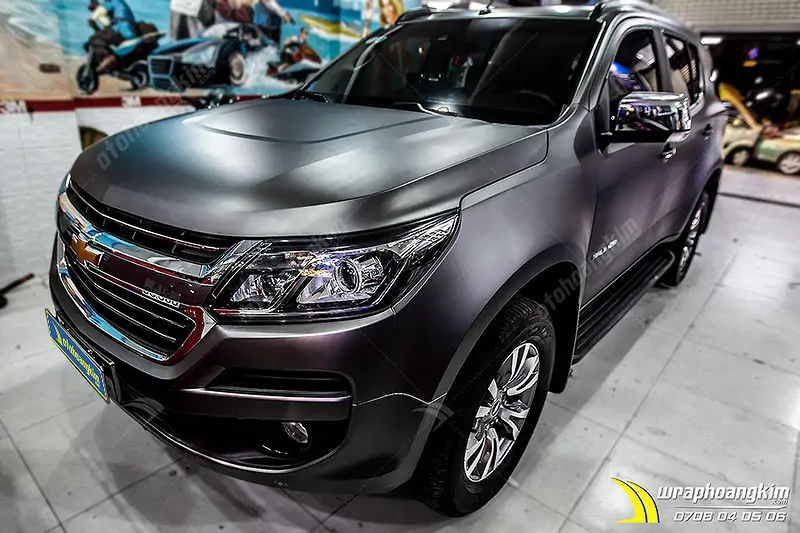 Dán đổi màu xám mờ Chevrolet Trailblazer - Ảnh 7