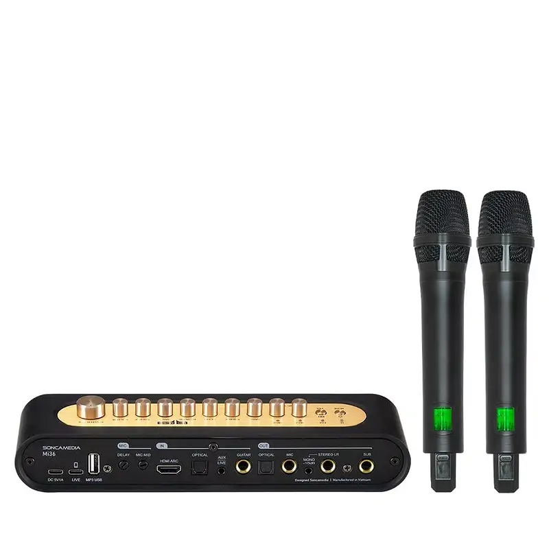 Bộ Karaoke SONCAMEDIA Mi36 - Âm Nhạc Đỉnh Cao Trên Xe - Ảnh 4