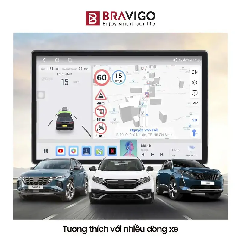 Màn Hình Android Bravigo Blux Max 360 - Ảnh 4