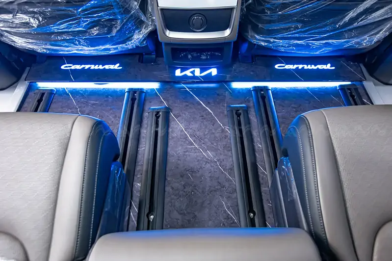 Sàn Limousine Carnival vân đá DVF105 - Nâng tầm nội thất ô tô - Ảnh 5