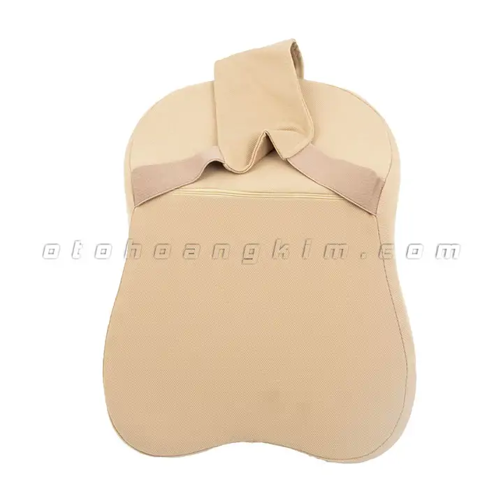 Gối cổ GC08 cao su non lớn kem - Ảnh 3