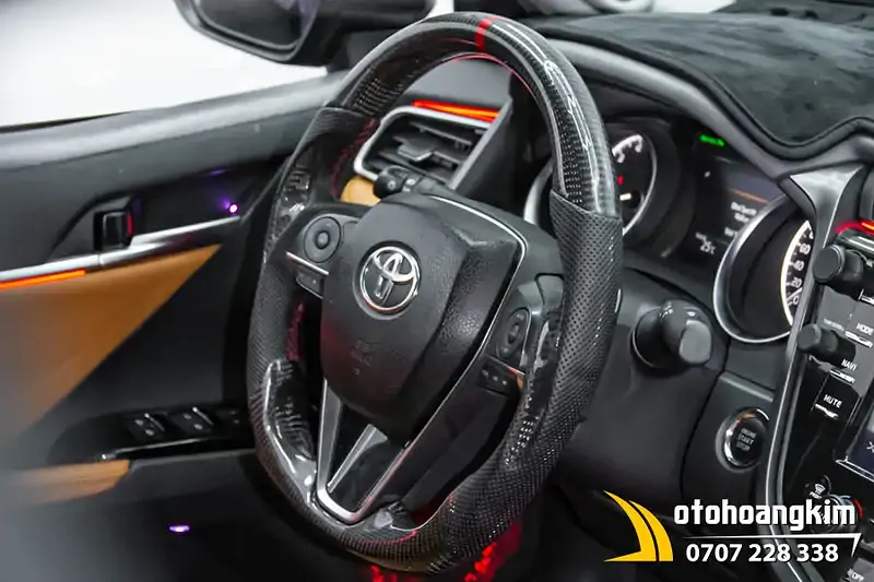 Bọc Vô Lăng Vân Carbon Xe Camry - Ảnh 4