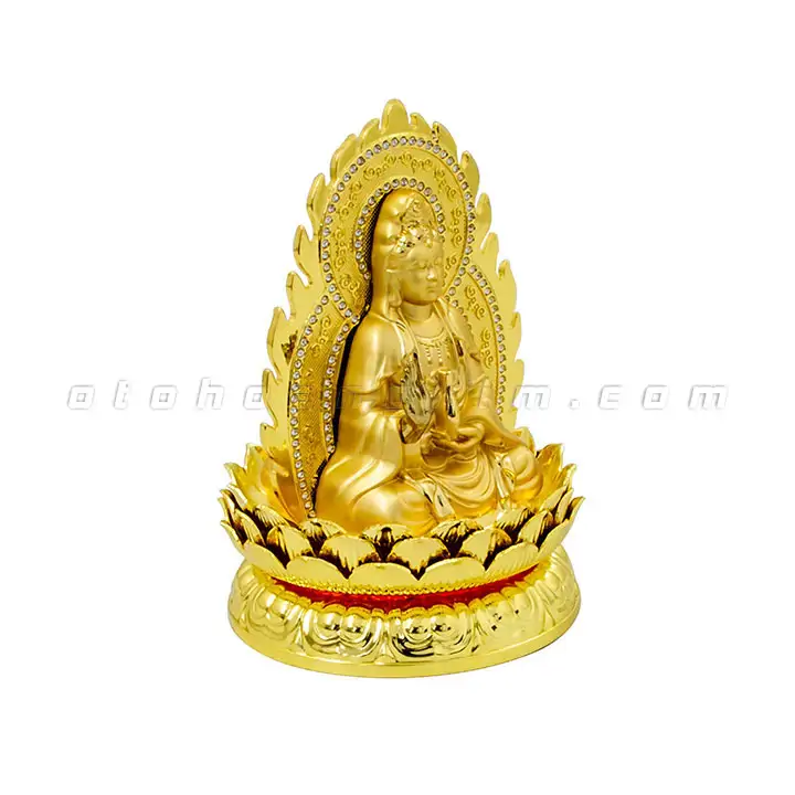 Tượng phật vàng quan âm lửa - Ảnh 3