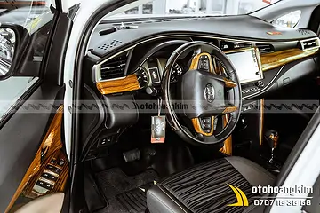 Ốp Nội Thất Nguyên Bộ Toyota Fortuner Vân Gỗ
