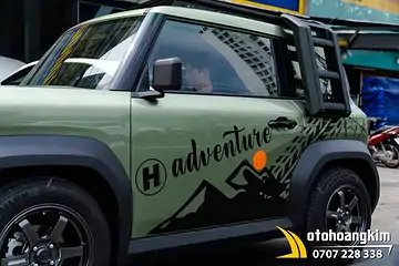 Tem Xe Vinfast VF3 - Mẫu tem chữ Adventure