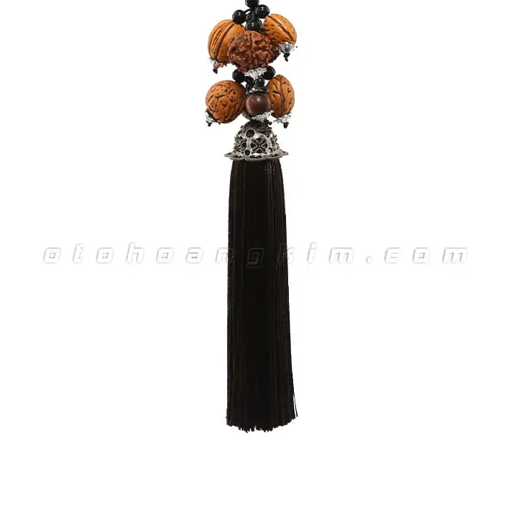 Dây treo gỗ đôi cá chép (dây đen) - Ảnh 3