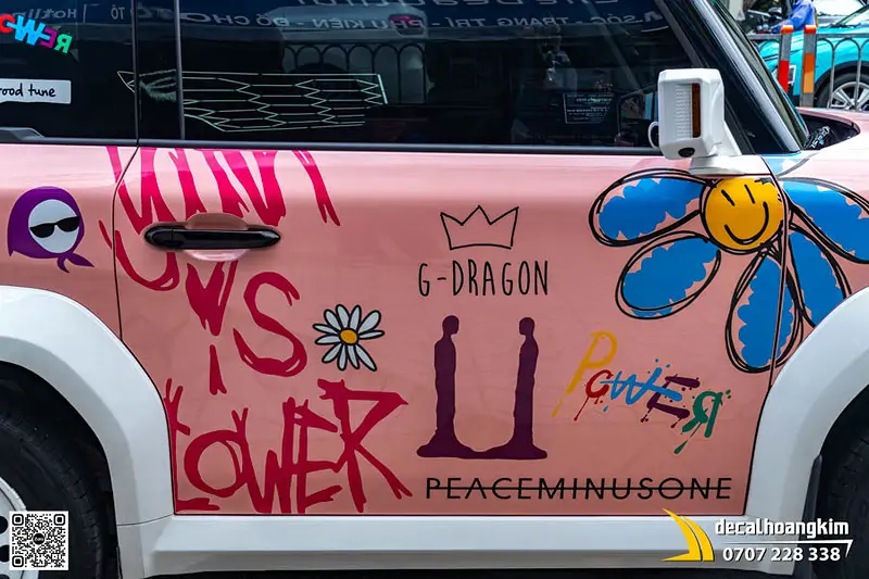 Tem Xe VF3 G-Dragon PEACEMINUSONE - Cá Tính Nghệ Thuật - Ảnh 6