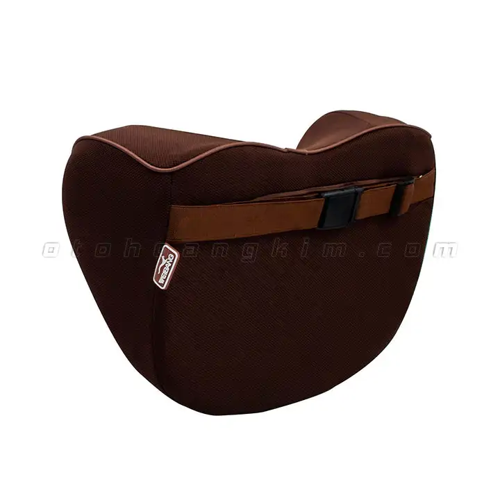 Gối cổ GC03 cao su non khúc xương lớn nâu - Ảnh 3