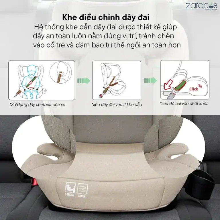 Ghế Ngồi Ô tô Trẻ Em Zaracos Rainer 6076 - Ảnh 10