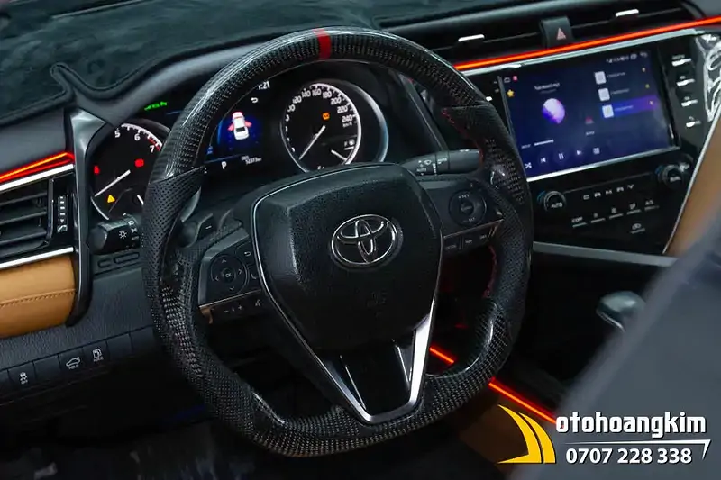 Đổi Màu Nội Thất Nâu Cam Xe Camry - Ảnh 3
