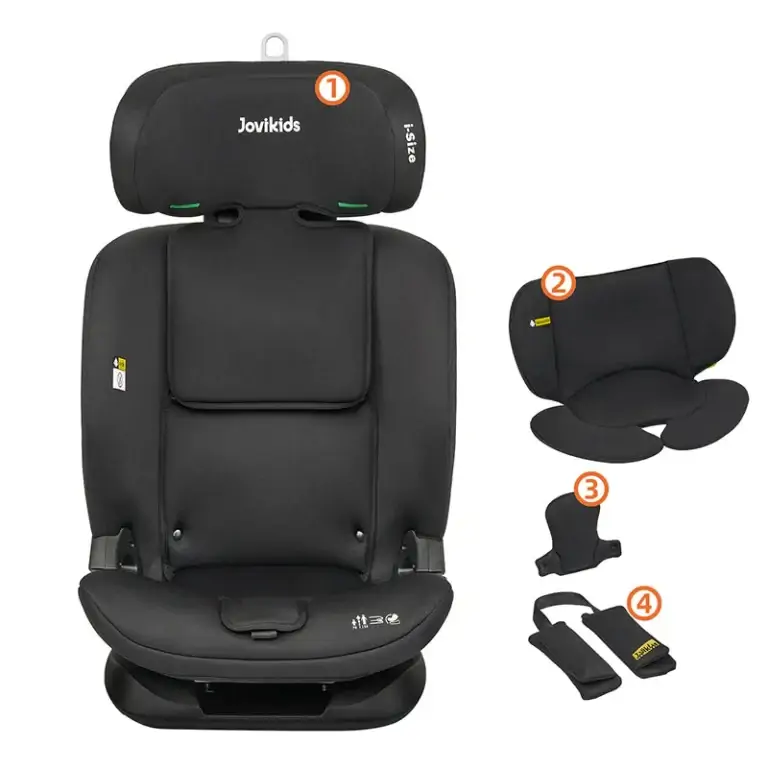Ghế ngồi ô tô trẻ em Jovikids Cici TT màu đen - Ảnh 6