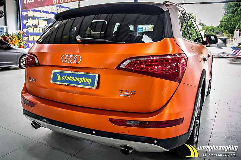 Dán đổi màu nhôm xước ánh kim Audi Q5 - Ảnh 4