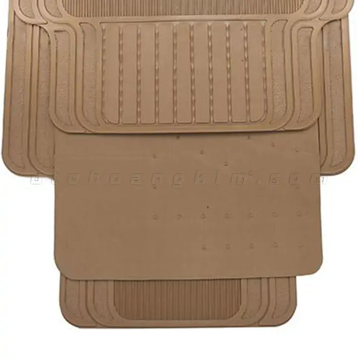 Thảm thông dụng 4 chỗ mỏng kem - Ảnh 2