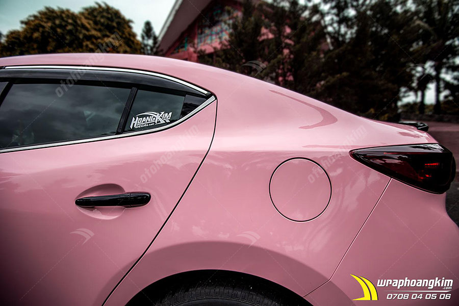 Dán đổi màu Candy hồng đào pha lê Mazda 3 ảnh 6