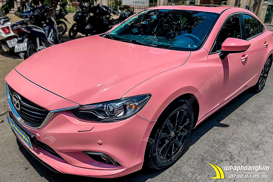 Dán đổi màu Candy ma thuật hồng tím mơ màng Mazda 6 ảnh 2