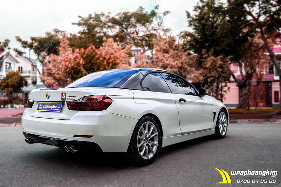 Dán đổi màu Candy trắng BMW 428I ảnh 3