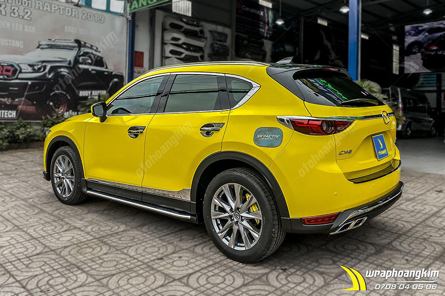 Dán đổi màu Candy vàng Mazda CX5  ảnh 2