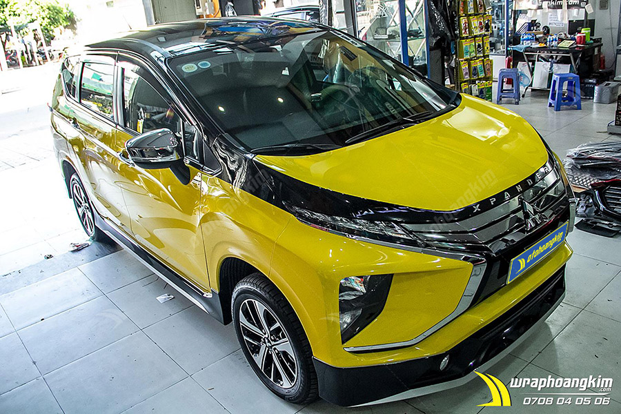 Dán đổi màu Candy vàng Mitsubishi Xpander  ảnh 1