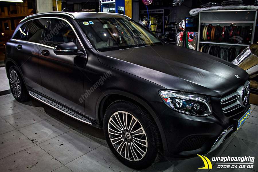 Dán đổi màu đen mờ Mercedes GLC 250 ảnh 2