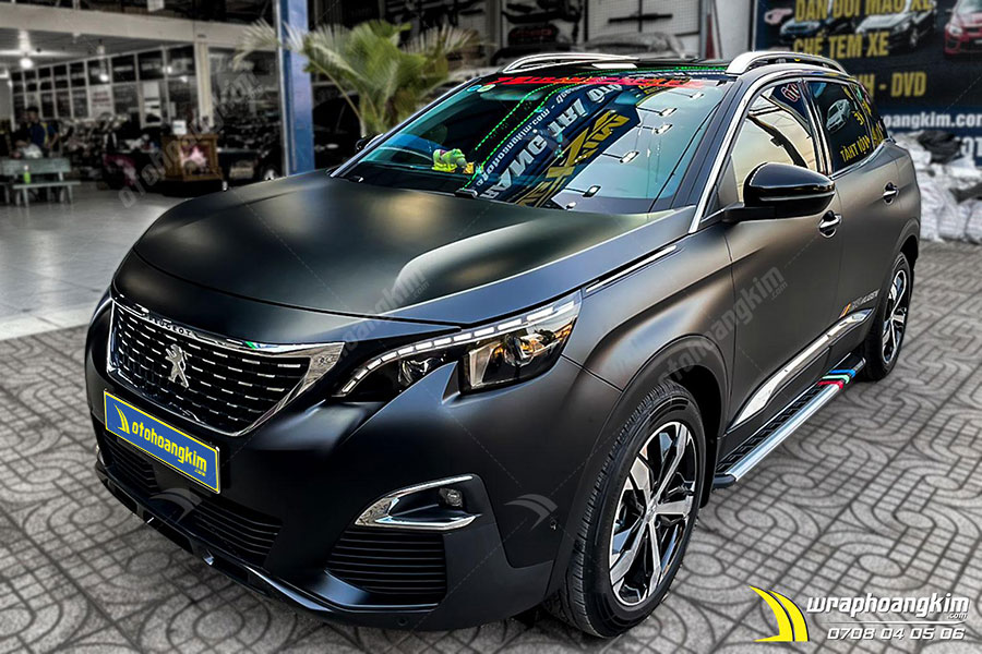 Dán đổi màu full đen mờ Peugeot 3008 ảnh 2