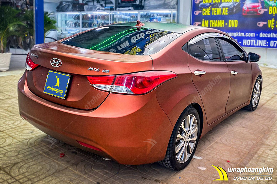 Dán đổi màu nâu mờ Hyundai Avante ảnh 3