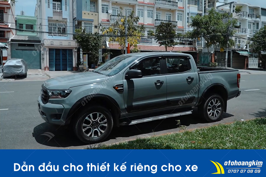 Dán đổi màu xám xi măng Ford Ranger ảnh 4