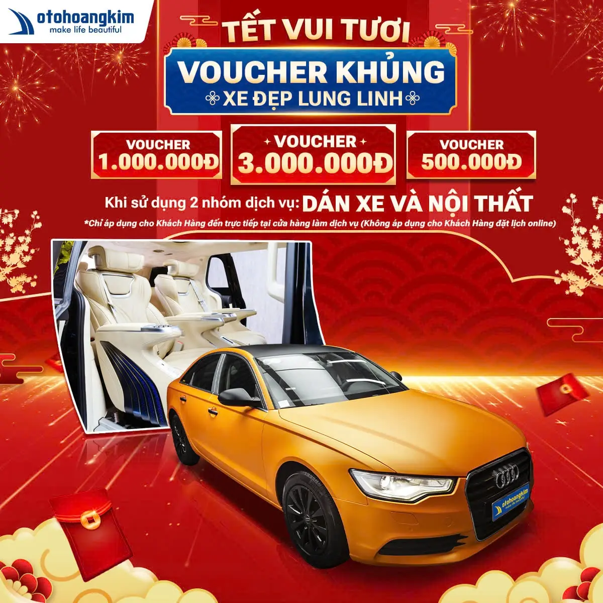 TẾT VUI TƯƠI - VOUCHER KHỦNG - XE ĐẸP LUNG LINH