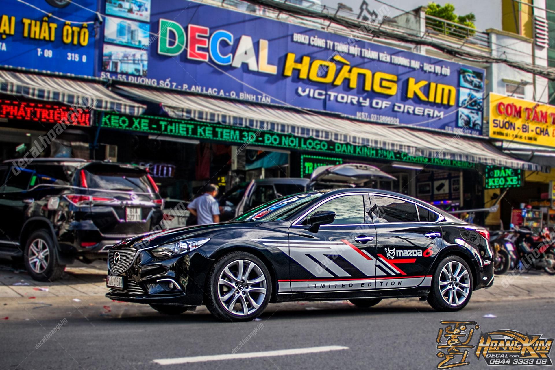 Tem sườn trang trí xe Mazda 6