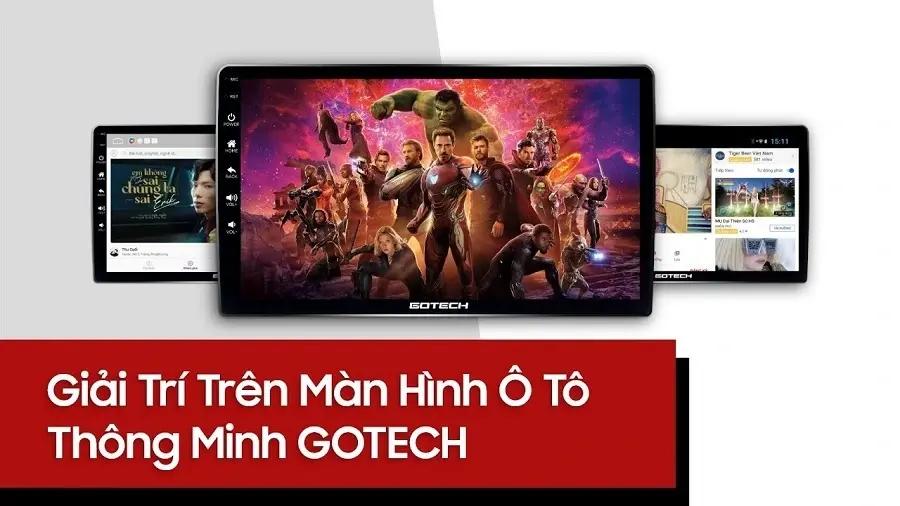 Tính năng giải trí đỉnh cao trên màn hình Gotech